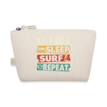 Surfing Windsurfing Kitesurfing Wakeboarding Gift - Organic Pouch - nature - Front