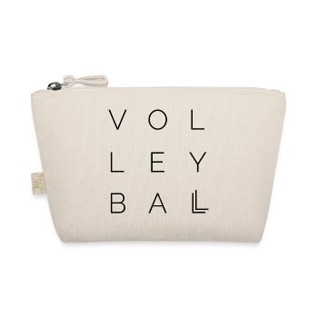 volleyball type font letters symbol Logo icon - Bio-Täschchen - Natur - Vorne