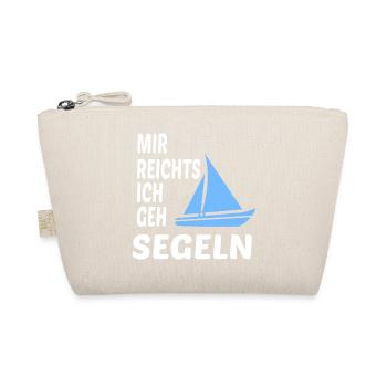 Mir reichts Ich geh Segeln Segelboot Segler - Bio-Täschchen - Natur - Vorne