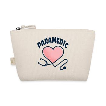 Paramedic Stethoscope with heart - Organic Pouch - nature - Front