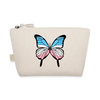 Trans Pride Schmetterling Transgender Pride - Bio-Täschchen - Natur - Vorne
