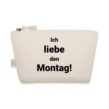 Montag Ironie Sarkasmus Witzig Lustig - Bio-Täschchen - Natur - Vorne