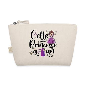 Anniversaire 1 an Bébé Princesse Cadeau - Trousse biologique - nature - Devant