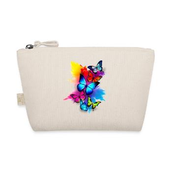 Schmetterling Splash Bunt - Bio-Täschchen - Natur - Vorne