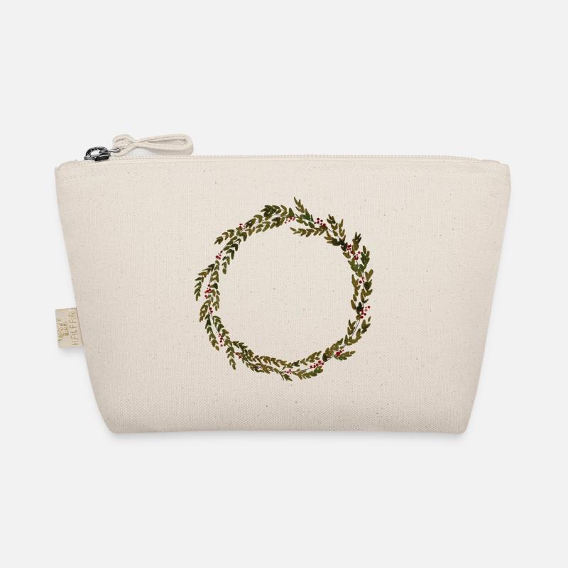 Kranz - weihnachtskranz - Blätter Bio-Täschchen