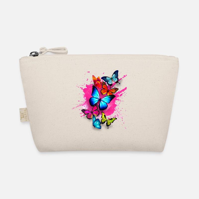 Papillon Papillon Splash Coloré Rose - Trousse biologique - nature