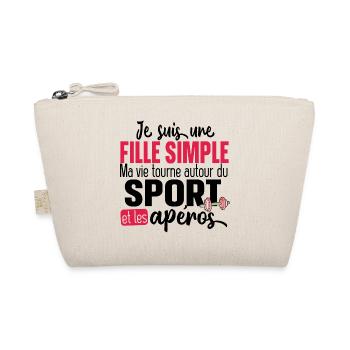 Sport Sportif Muscu Running Fitness Humour Workout - Trousse biologique - nature - Devant