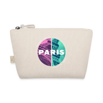 Paris France City Skyline Home Love - Organic Pouch - nature - Front