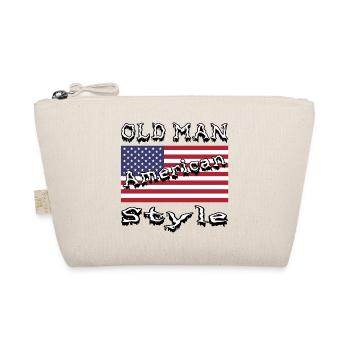 Alter Man, Old Man American Style, Rentner, Opa - Bio-Täschchen - Natur - Vorne