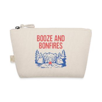 Booze and Bonfires Camping Beer Lover Camper - Organic Pouch - nature - Front