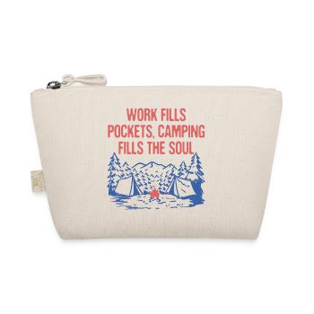 Camping Fills the Soul Motivational Quote Camper - Bio-Täschchen - Natur - Vorne