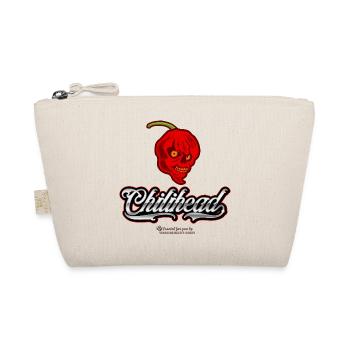 Chili Fan Design Chilihead - Bio-Täschchen - Natur - Vorne