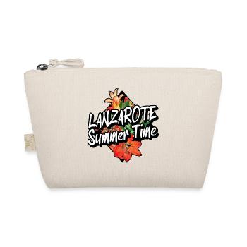 Lanzarote Sommer Sonne Strand Meer Palmen Urlaub - Bio-Täschchen - Natur - Vorne