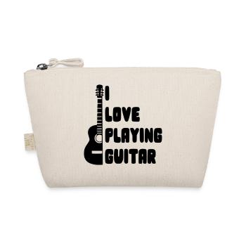 I love playing guitar for guitarists * - Organic Pouch - nature - Front