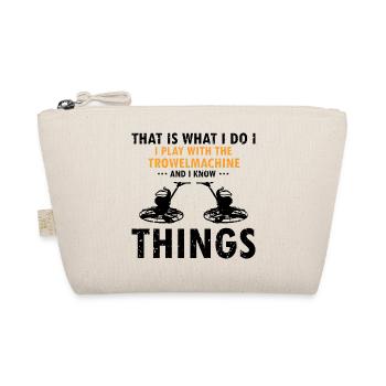 Concrete builder design for construction workers and construction site - Organic Pouch - nature - Front