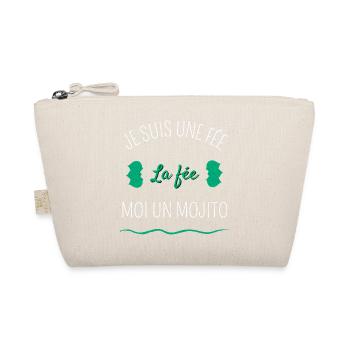 Je suis une fée la fée moi un mojito - Trousse biologique - nature - Devant
