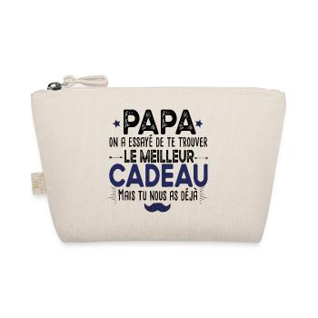 Papa Père Papou Papounet Cadeau T-shirt Mug - Trousse biologique - nature - Devant