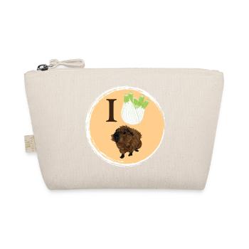 Design mit einem Rosetten-Meerschweinchen 5 - Bio-Täschchen - Natur - Vorne