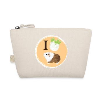 Design mit einem Glatthaar-Meerschweinchen 5 - Bio-Täschchen - Natur - Vorne
