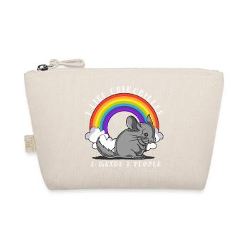 I like Chinchillas and maybe 3 people Motiv - Bio-Täschchen - Natur - Vorne