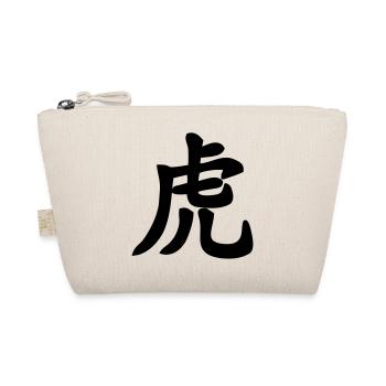 Chinese script tiger shadow image - Organic Pouch - nature - Front