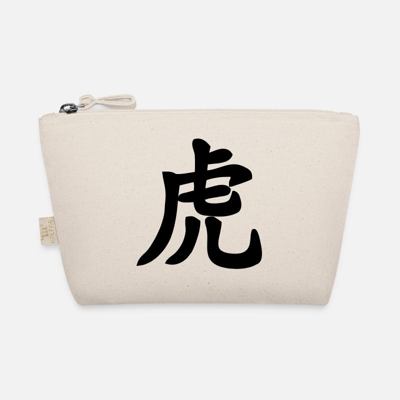 Chinese script tiger shadow image Organic Pouch
