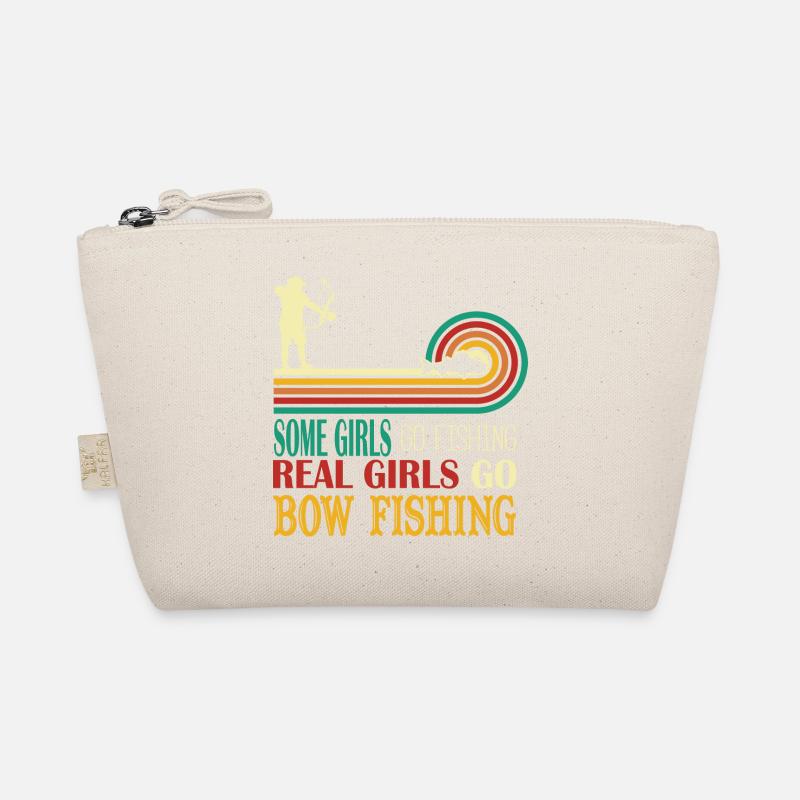 Manche Mädchen gehen fischn, echte Mädchen gehen Bio-Täschchen