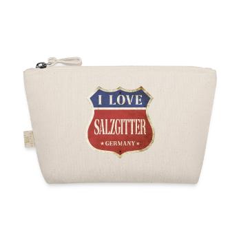 Salzgitter Germany City I Love Vintage Retro - Organic Pouch - nature - Front