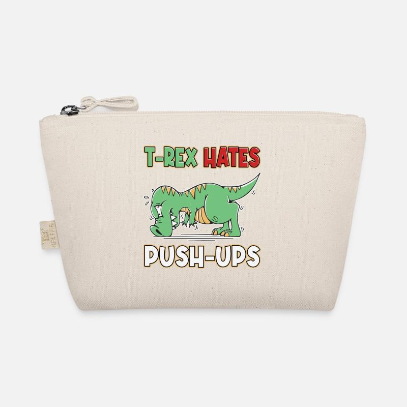 T-Rex Hates Push-ups Push-ups Funny Humor Organic Pouch
