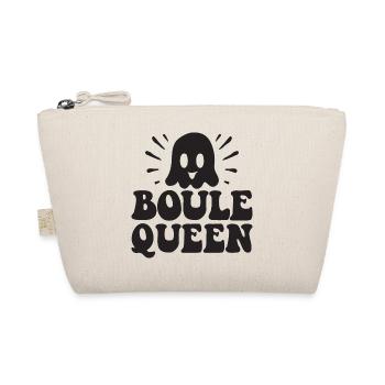 Boule Queen Königin Outfit für Boulespieler zum - Bio-Täschchen - Natur - Vorne