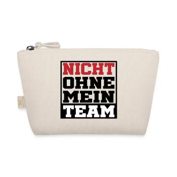 nicht ohne mein team | Farben änderbar - Bio-Täschchen - Natur - Vorne