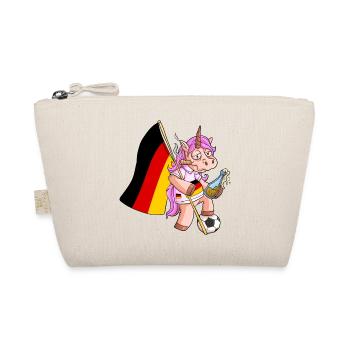 Deutsches Party Einhorn - Bio-Täschchen - Natur - Vorne