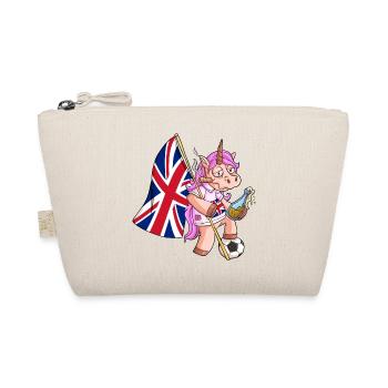 England Party Unicorn - Organic Pouch - nature - Front