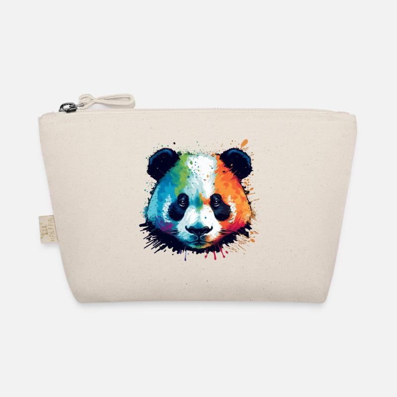 Aquarelle Coloré Panda Illustration Trousse biologique
