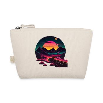 Route de style synthwave - Trousse biologique - nature - Devant