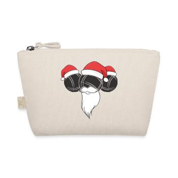 Boule Santa Petanque Outfit für Bouler zum boulen - Bio-Täschchen - Natur - Vorne