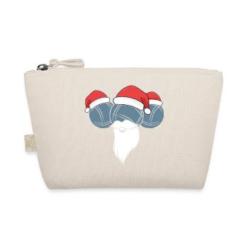 Boule Santa Petanque Outfit für Bouler zum boulen - Bio-Täschchen - Natur - Vorne