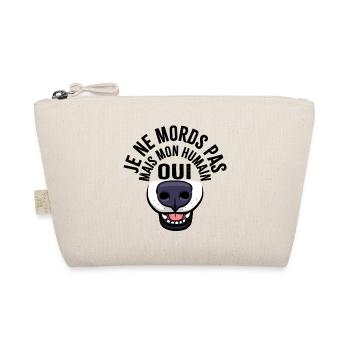 Je ne mords pas mais mon humain oui - Trousse biologique - nature - Devant