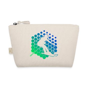 Skiing Winter Sports Skiers Stunt Ski - Organic Pouch - nature - Front
