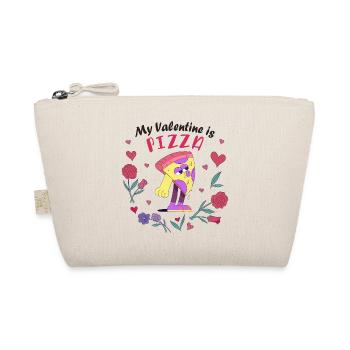 Mein Valentin ist Pizza - Bio-Täschchen - Natur - Vorne