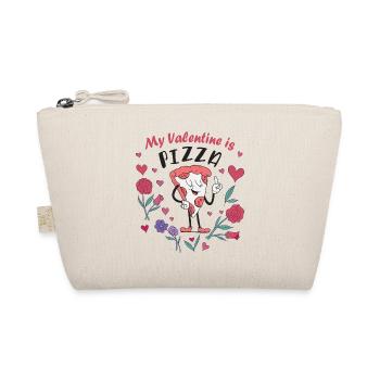 Mein Valentin ist Pizza - Bio-Täschchen - Natur - Vorne