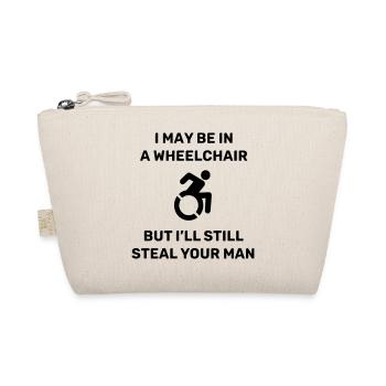 Attention, cette personne en fauteuil roulant vole votre mari # - Trousse biologique - nature - Devant