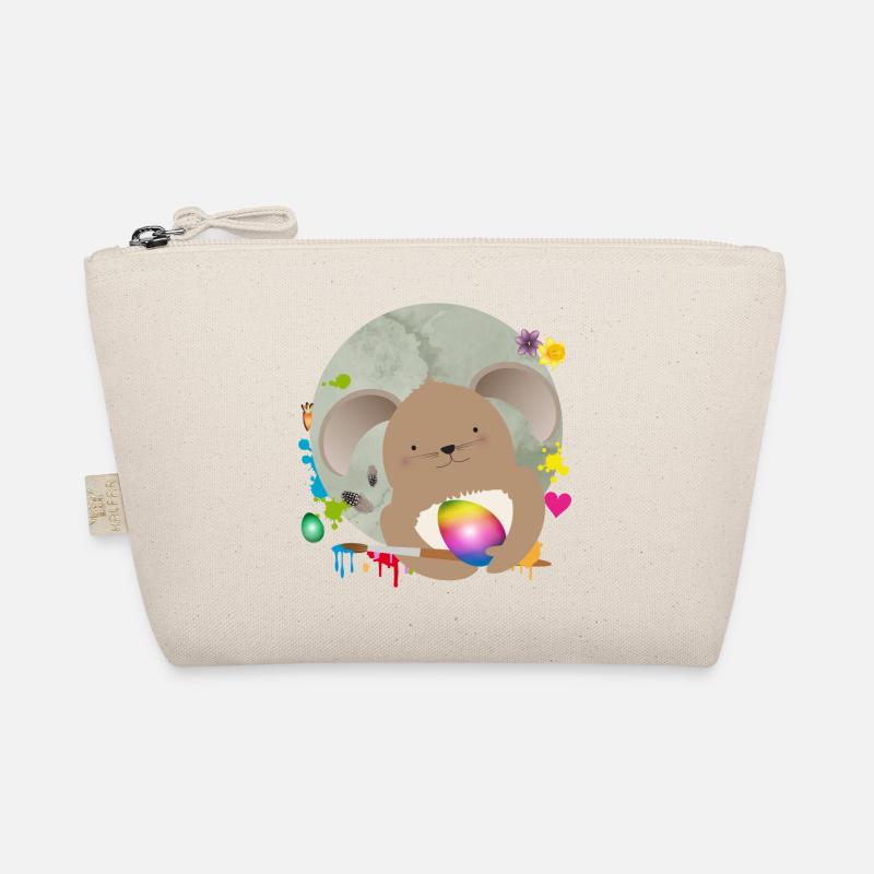 Painting cute Easter at Easter eggs Organic Pouch