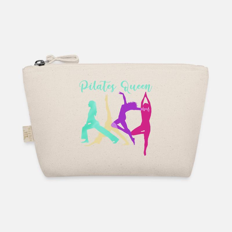 pilates queen,pilates,sport,yoga,aquarell,pastell Bio-Täschchen