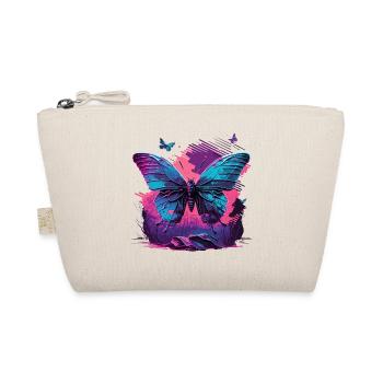 Stunning Butterfly Vaporwave - Organic Pouch - nature - Front