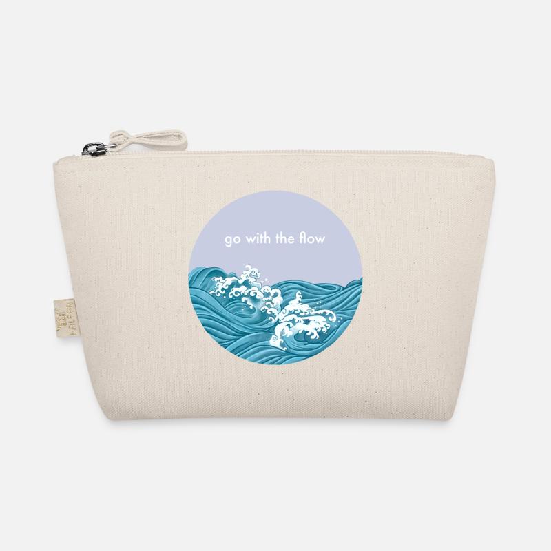 Go with the flow - Bio-Täschchen - Natur
