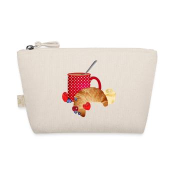 Breakfast still life with croissant, coffee, berries - Organic Pouch - nature - Front