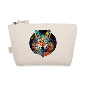 Wolf Mandala mystical - Organic Pouch - nature - Front