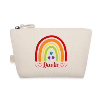 Danke Kita Abschied Kindergarten Boho Regenbogen - Bio-Täschchen - Natur - Vorne