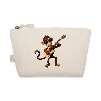 Monkey guitarist - Organic Pouch - nature - Front